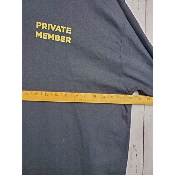 Private Members Club Mens T-Shirt Black Short Sleeve Mens Sz 2XL Printed Design - Picture 6 of 7